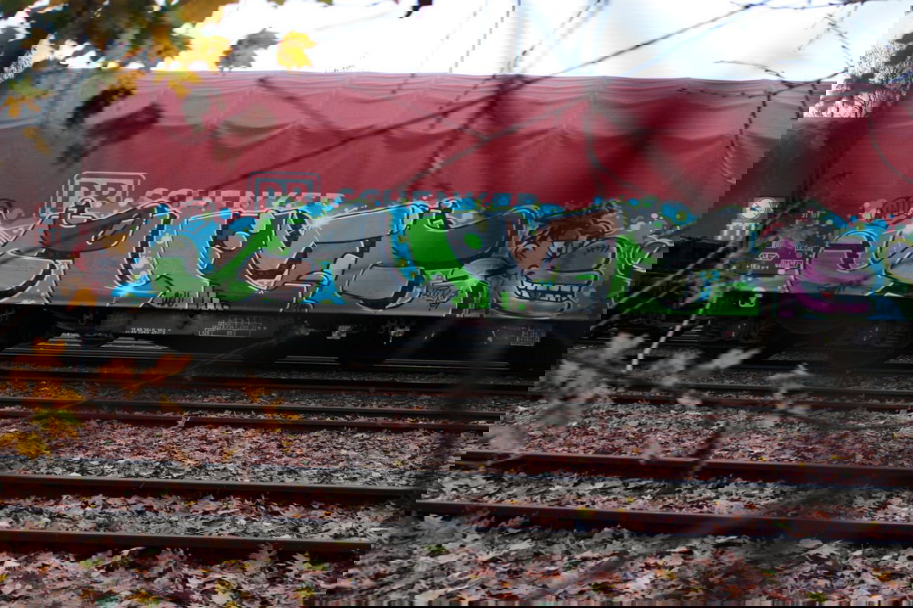 Graffiti Train - Photo by FreightsRipper - fume, fr8, freight