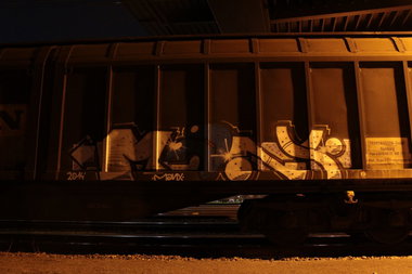 Graffiti Train - Photo by FreightsRipper - manx, fr8, freight