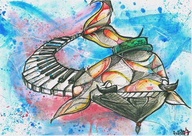 Graffiti Sketch in Izmir - Photo by FreskTire - Fresk, fish, music (2013)