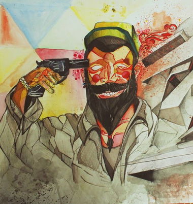 Graffiti Sketch in Izmir - Photo by FreskTire - fresk, suicide, sketch (2013)