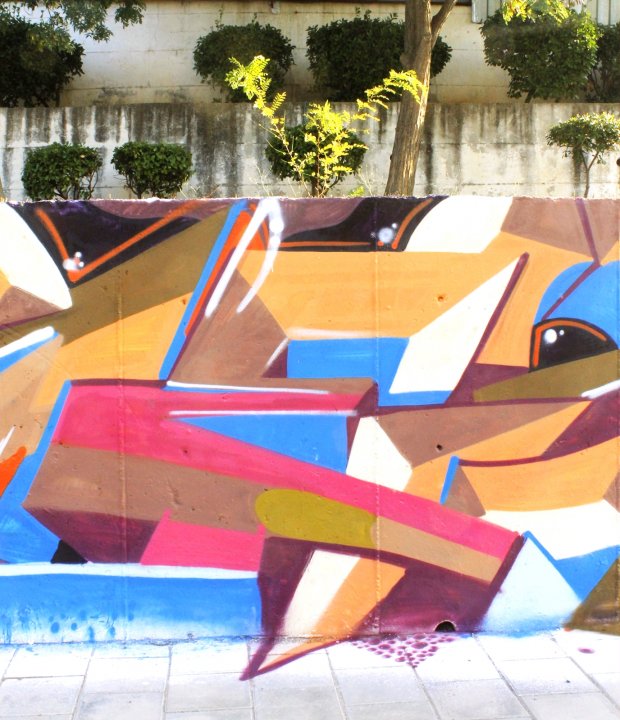 Graffiti Wall in Izmir - Photo by FreskTire - Fresk, details, MTN (2013)