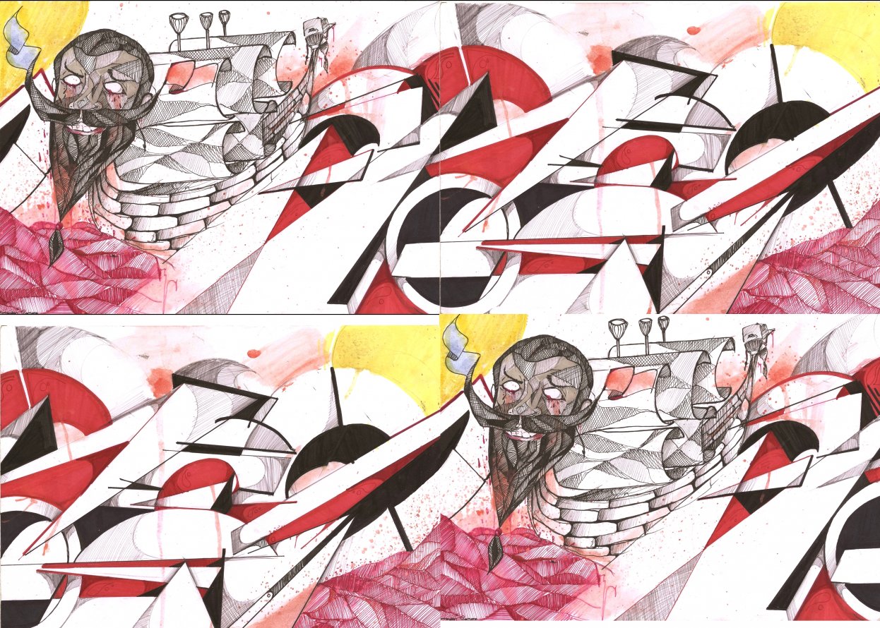 Graffiti Sketch in Izmir - Photo by FreskTire - fresk, graffiti, sketch (2013)