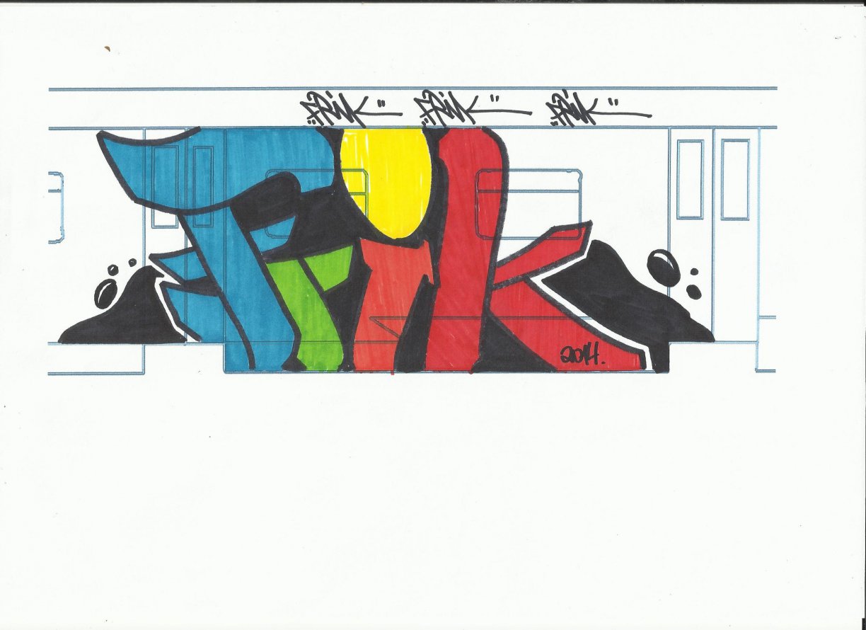 Graffiti Sketch - Photo by Frikone - Frik