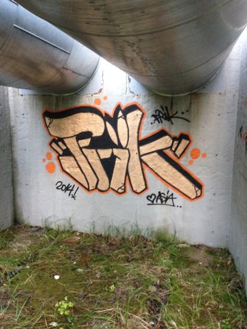 Graffiti Bombing in Torun - Photo by Frikone