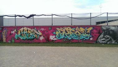 Graffiti Wall - Photo by Frost - egb, crew (2014)