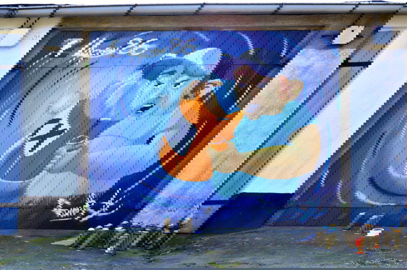 Graffiti Wall in Wittenberge - Photo by Funkanimal - funk, lac, character (2013)