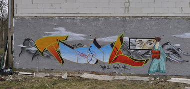 Graffiti Wall in Wittenberge - Photo by Funkanimal - funk, lac (2012)