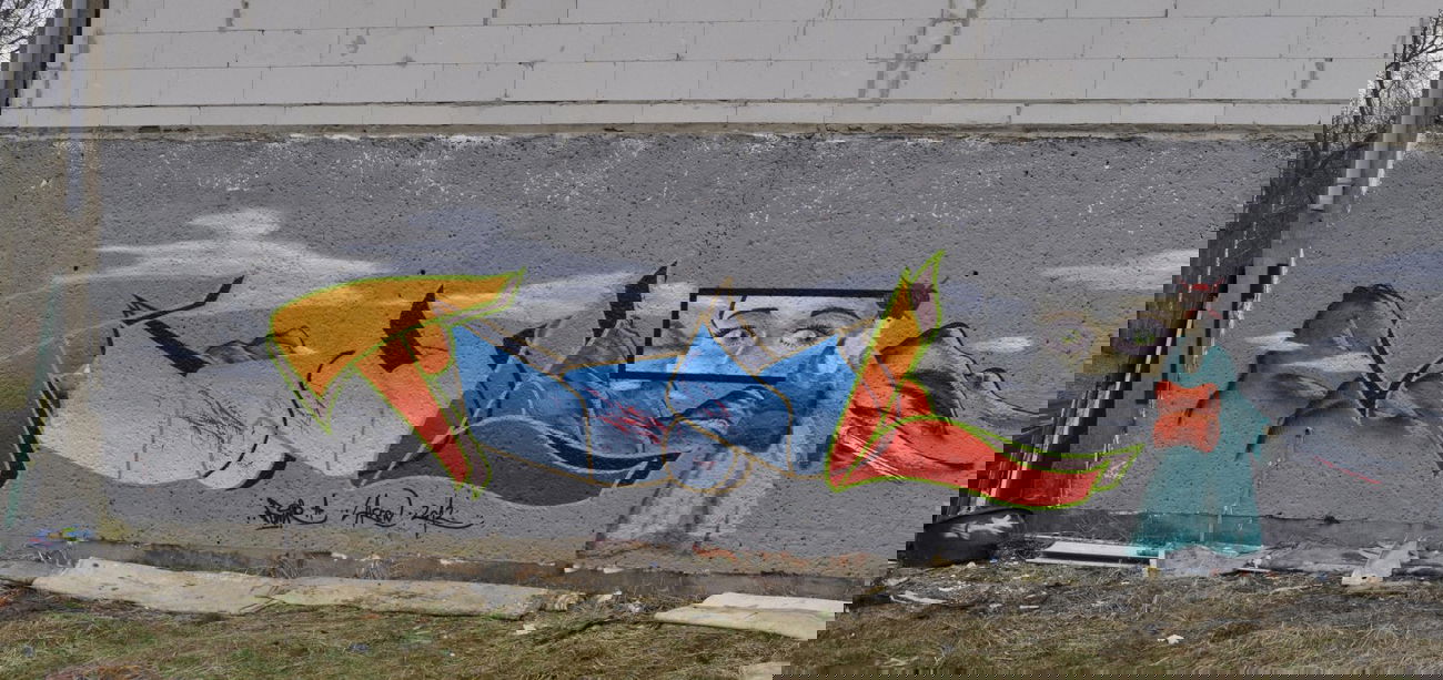 Graffiti Wall in Wittenberge - Photo by Funkanimal - funk, lac (2012)