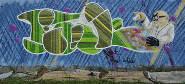Graffiti Wall in Wittenberge - Photo by Funkanimal - funk, lac (2012)