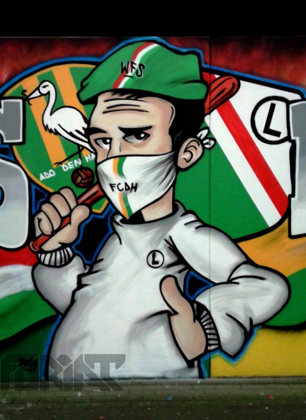 Graffiti Wall in Haga - Photo by Furiat - Character, Legia, Den (2014)