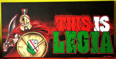 Graffiti Artwork - Photo by Furiat - Canvas, Legia, Furiat (2013)