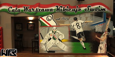 Graffiti Wall in Warsaw - Photo by Furiat - WFS, Legia, ultras (2014)