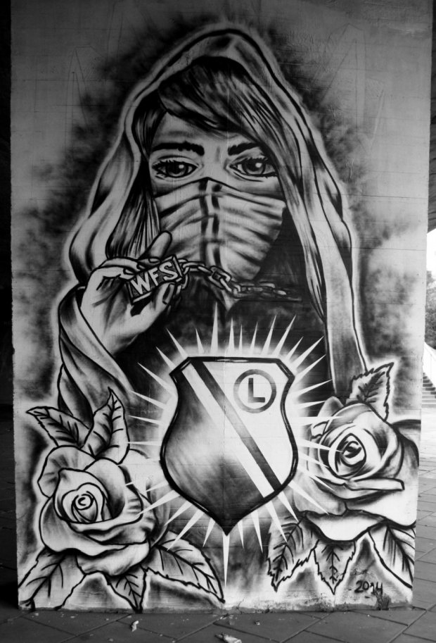 Graffiti Wall - Photo by Furiat - character, Legia, girl (2014)