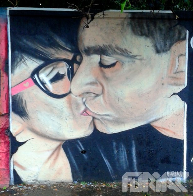 Graffiti Wall - Photo by Furiat - Kiss (2014)