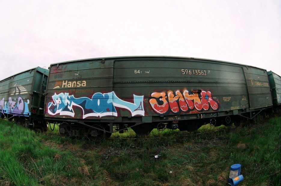 Graffiti Train - Photo by FuriousAnger
