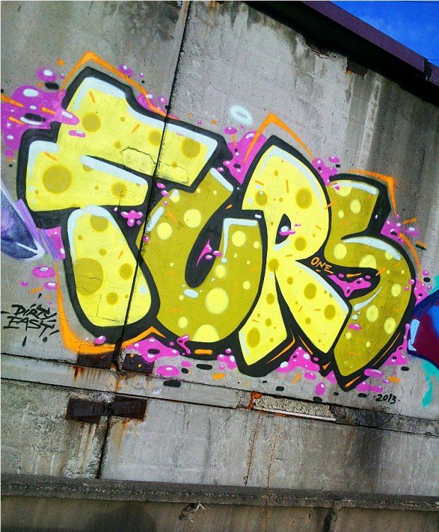 Graffiti Wall in Petropavlovsk-Kamchatsky - Photo by Furs - Furs, Graffiti, Kamchatka (2013)