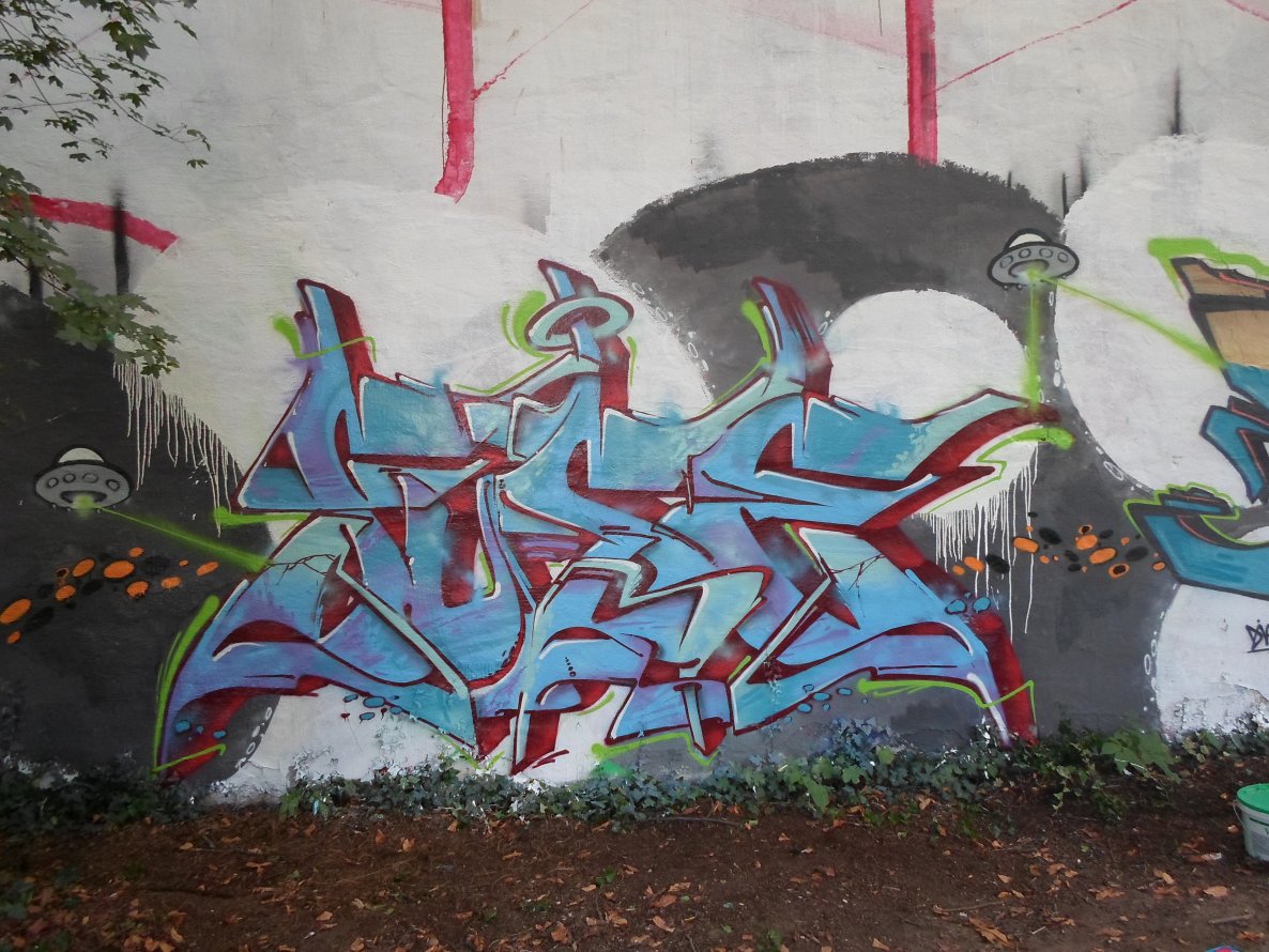 Graffiti Wall in Karlsruhe - Photo by Fuseins - fuse, eins, karlsruhe (2014)