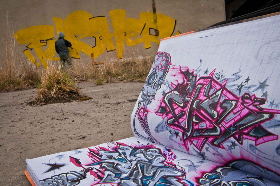 Graffiti Wall - Photo by Fushie_DaFush - snk, fusher (2013)