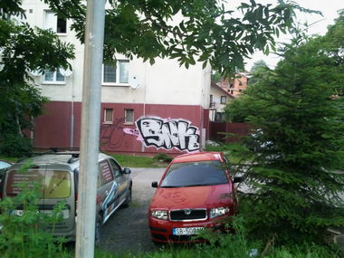 Graffiti Bombing in Sabinov - Photo by Fushie_DaFush - snk, fusher (2013)