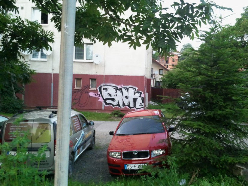 Graffiti Bombing in Sabinov - Photo by Fushie_DaFush - snk, fusher (2013)
