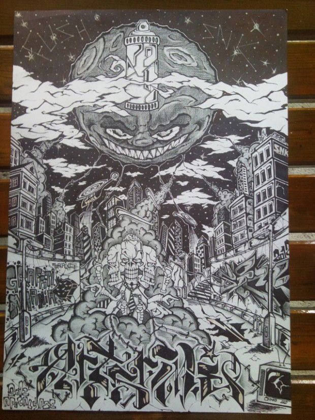 Graffiti Artwork - Photo by Fushie_DaFush - Fusher, apocalypse2012, snk (2012)