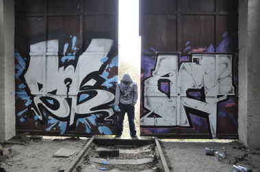 Graffiti Wall in Sabinov - Photo by Fushie_DaFush - snk, acf, fusher (2013)