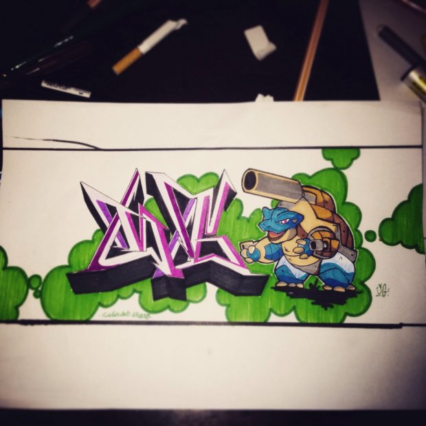 Graffiti Sketch - Photo by Fusion76