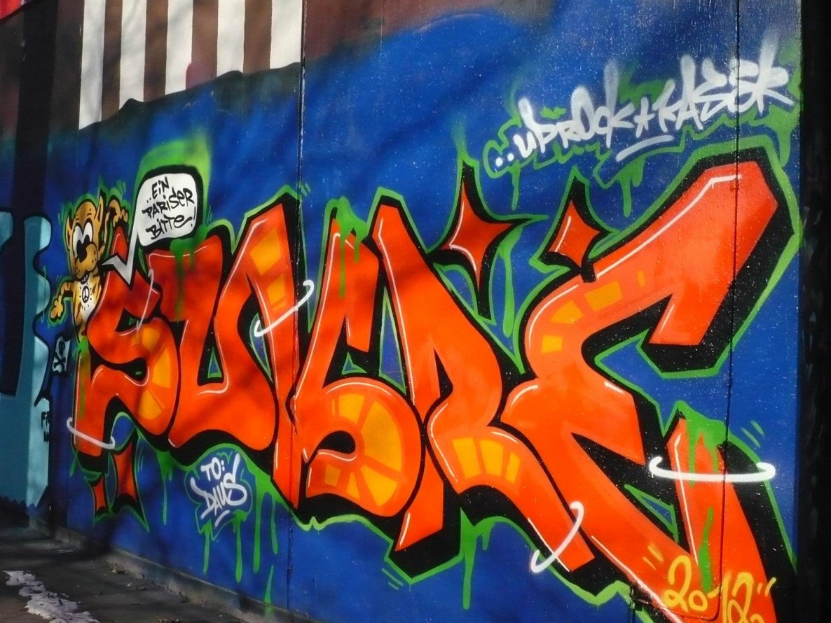 Graffiti Wall in Hamburg - Photo by Fusseloner - sukre, uprock, kaser