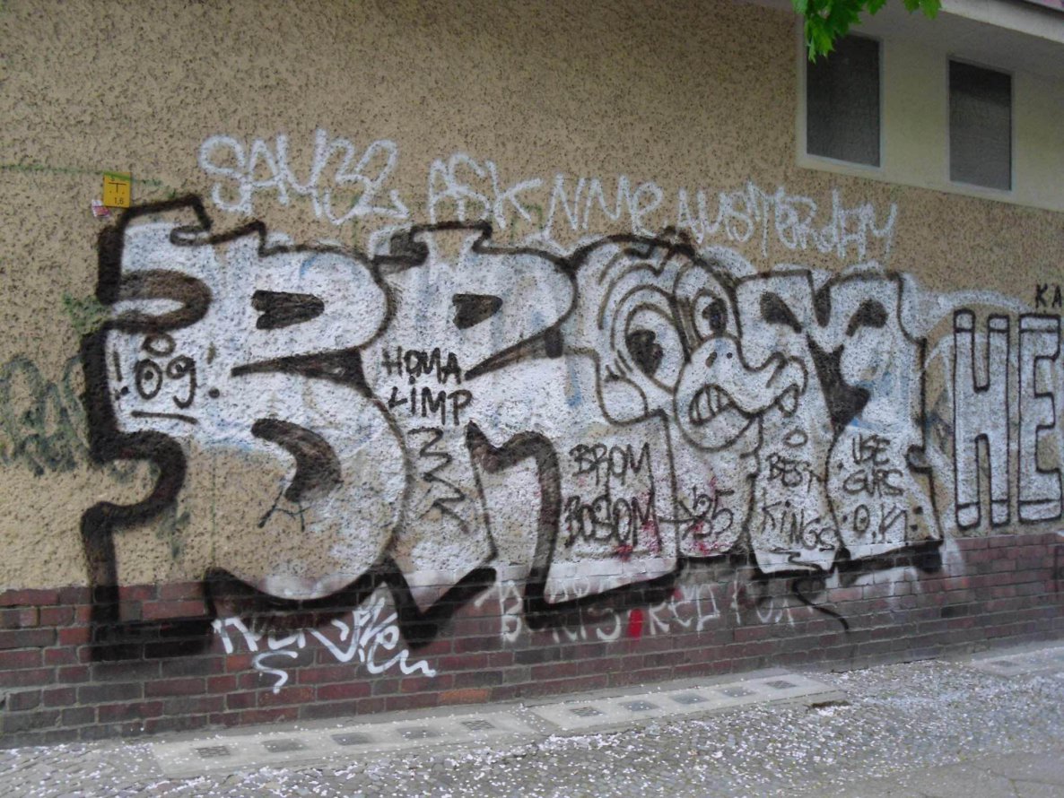 Graffiti Bombing - Photo by Fusseloner - brom