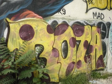 Graffiti Bombing in Berlin - Photo by Fusseloner - rza, rozer, tls