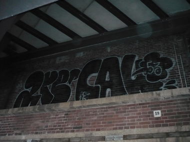 Graffiti Bombing in Berlin - Photo by Fusseloner - cause, are