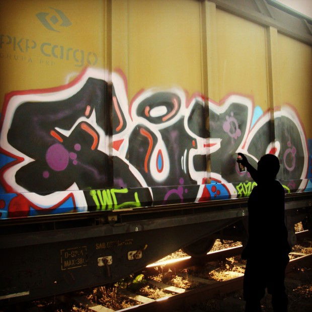 Graffiti Train in Poland - Photo by Fuzoner - Fr8, fuzo (2013)