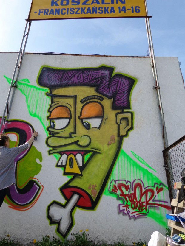 Graffiti Wall in Koszalin - Photo by Fuzoner - Character (2013)