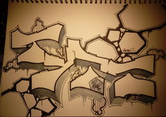 Graffiti Sketch - Photo by G0Tt - type, Battle