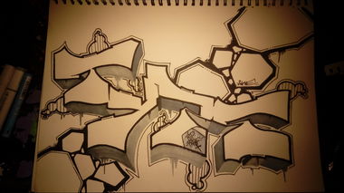 Graffiti Sketch - Photo by G0Tt - type, Battle