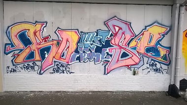 Graffiti Wall - Photo by G0Tt - rose, lic