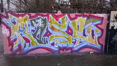 Graffiti Wall - Photo by G0Tt - rose, lic