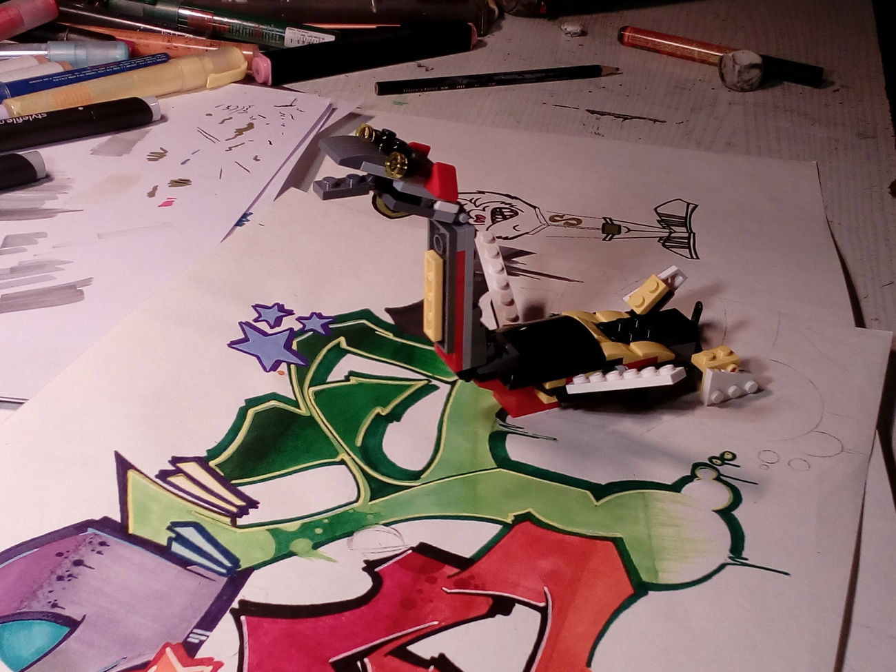 Graffiti Wall - Photo by G0Tt - nessie, the, monster