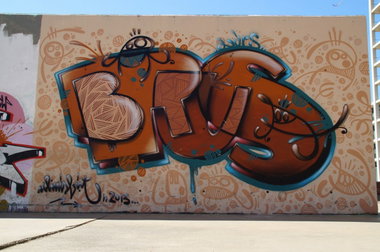 Graffiti Wall - Photo by GBBI - brus, barcelona