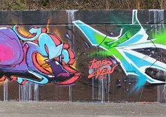 Graffiti Wall - Photo by GBBI - more, kiss, tods