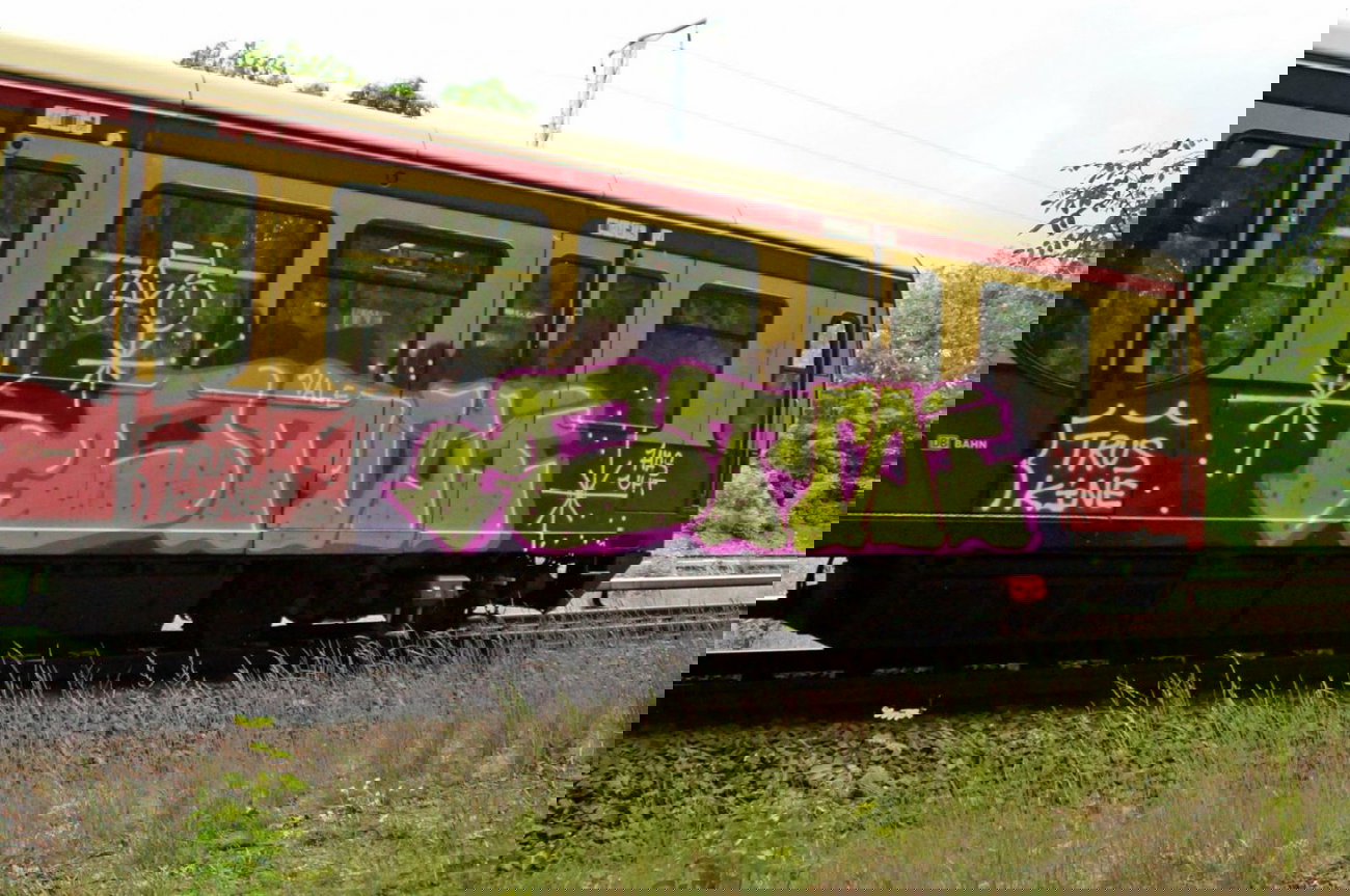 Graffiti Train - Photo by GBBI - otsi, berlin, sbahn