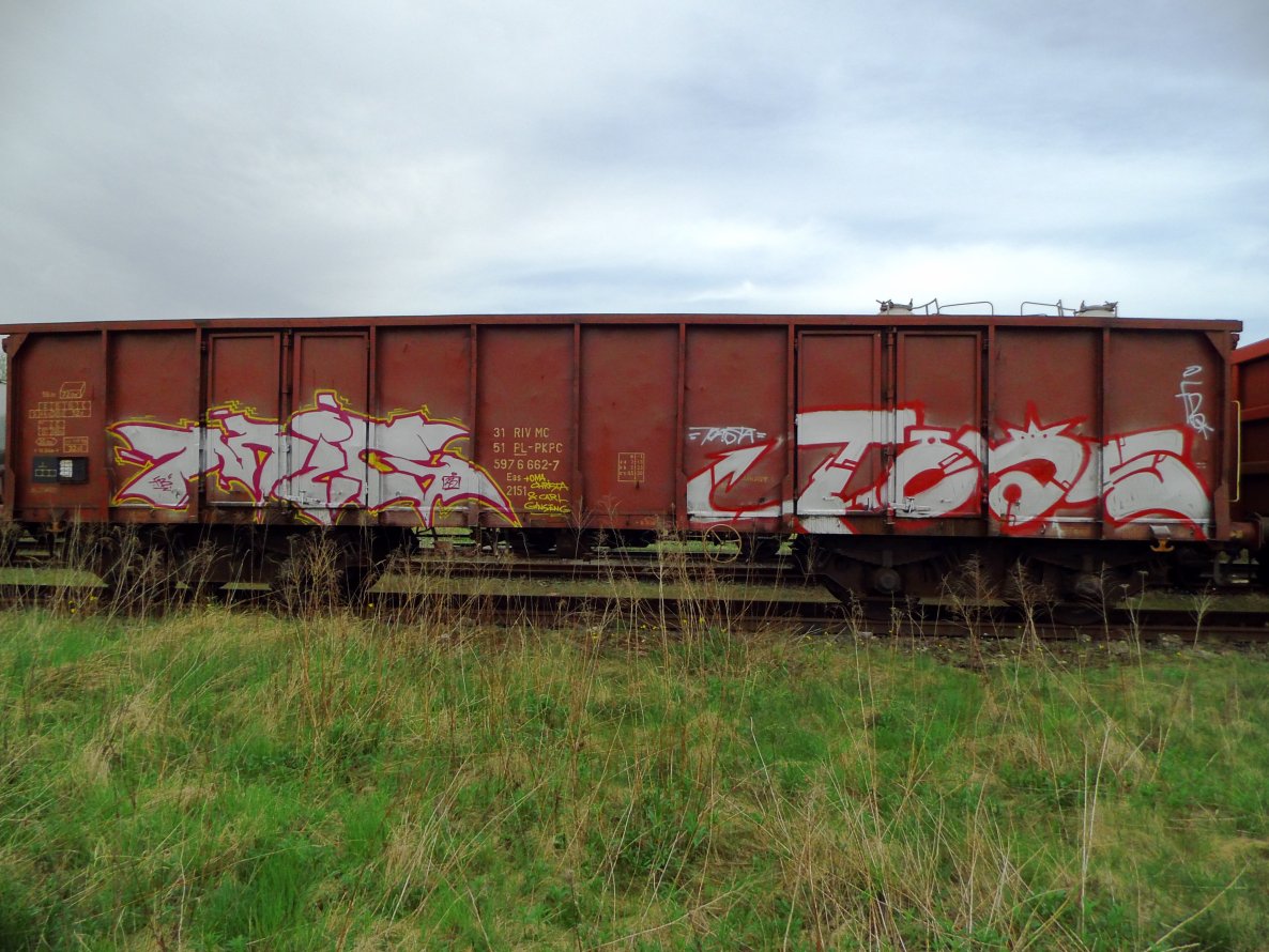 Graffiti Train - Photo by GBBI - mic, toas, fb