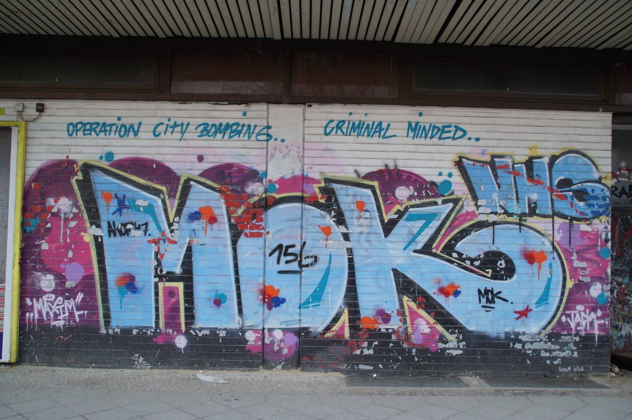 Graffiti Wall in Berlin - Photo by GBBI - mok, nhs, 156
