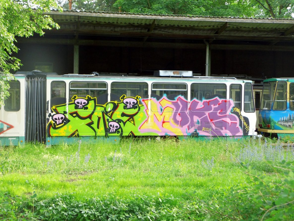 Graffiti Train - Photo by GBBI - muks, berlin, foie
