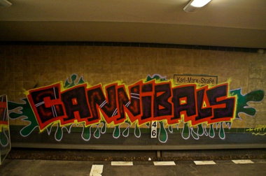 Graffiti Wall - Photo by GBBI - cannibals, berlin, ubahn