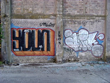 Graffiti Wall - Photo by GBBI - youn, awik, avik