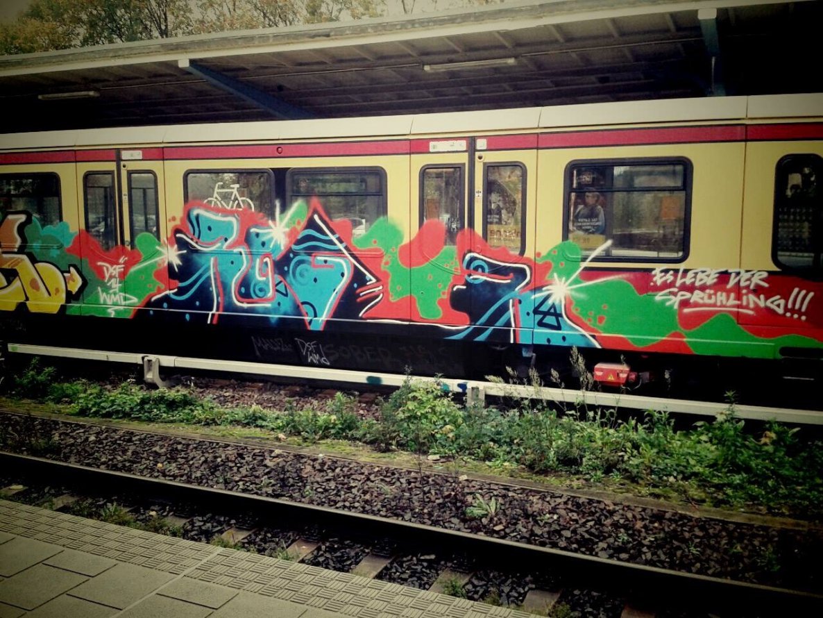 Graffiti Train - Photo by GBBI - roger, dsf, berlin