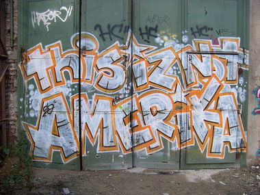 Graffiti Bombing - Photo by GBBI - this, iz, not