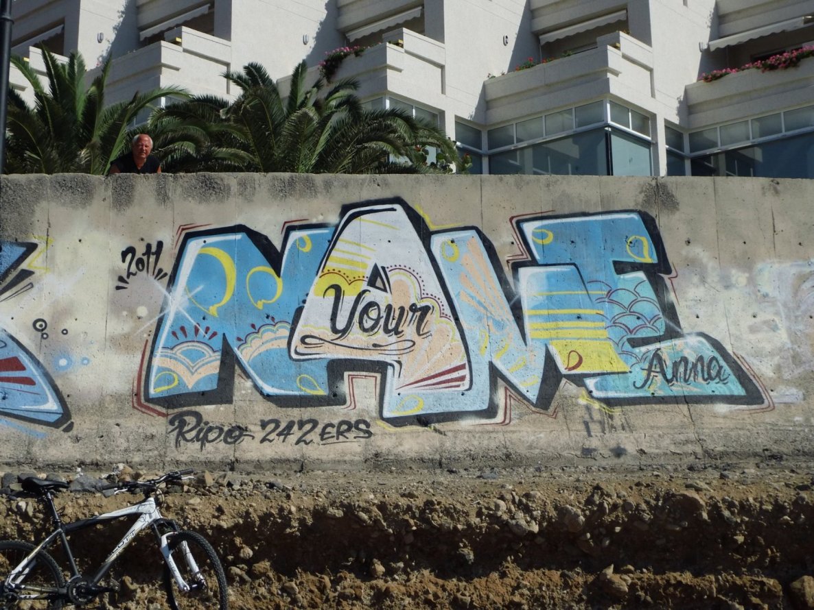 Graffiti Wall - Photo by GBBI - Name, teneriffa