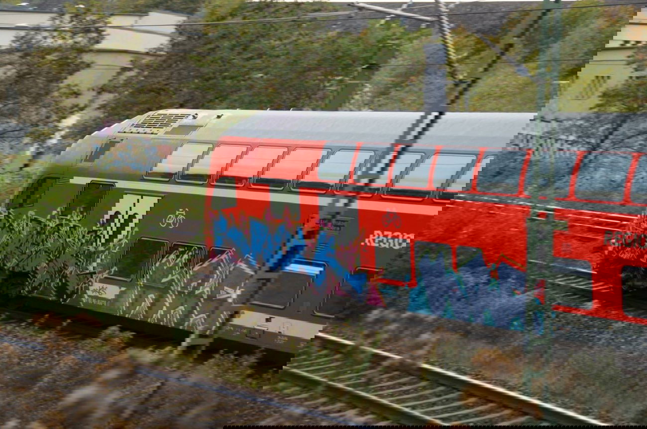 Graffiti Train - Photo by GBBI - sruck, krs, berlin